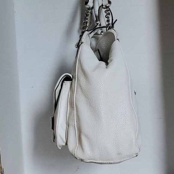 Jessica Simpson Bag White Shoulder Handbag Satchel Vegan Leather Women's WOMAN'S - Picture 4 of 16